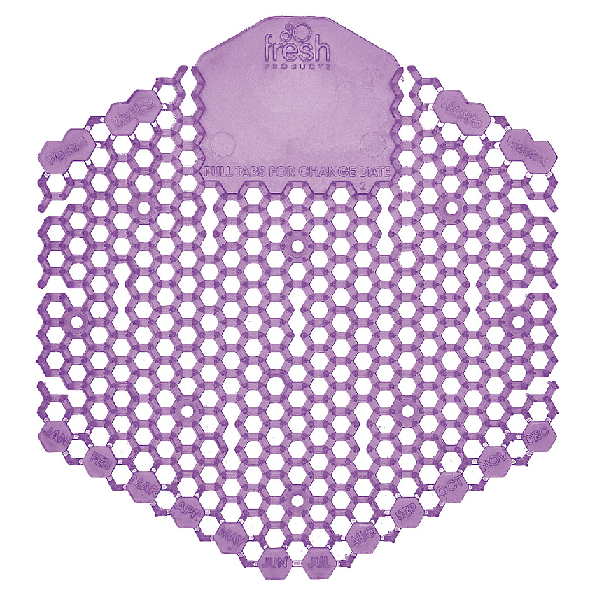 Fresh Products The Wave Urinal Deodorizer, Urinal Screens, Fabulous Scent, 58 g, Purple, 10/Box, 6 Boxes/Carton (FRS3WDS60LAV)