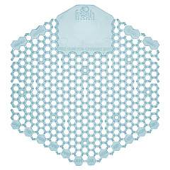 Fresh Products Wave 3D Urinal Deodorizer Screen, Ocean Mist Scent, Blue, 10/Box, 6 Boxes/Carton (FRS3WDS60OMI)