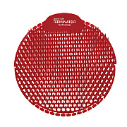 Fresh Products Slant7 with Terminator Urinal Screen, Evergreen Scent, Red, 30/Carton (FRSS7TCT)