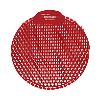 Fresh Products Slant7 with Terminator Urinal Screen, Evergreen Scent, Red, 30/Carton (FRSS7TCT)