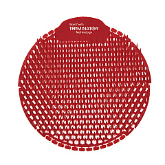 Fresh Products Slant7 with Terminator Urinal Screen, Evergreen Scent, Red, 30/Carton (FRSS7TCT)