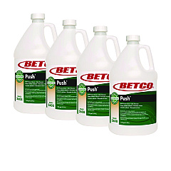 Betco PUSH All Purpose Cleaner and Odor Eliminator, Mango Scent, 128 oz Bottle, 4/Carton (BET26080400)