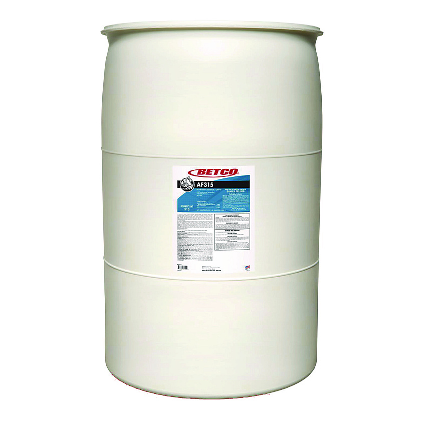 Betco AF315 Disinfectant Cleaner, Citrus Floral Scent, 55 gal Drum (BET3155500)