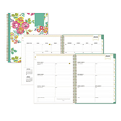 Blue Sky Day Designer Peyton Create-Your-Own Cover Weekly/Monthly Planner, Floral Artwork, 11 x 8.5, White, 12-Month (Jan-Dec): 2026 (103618)