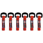 ergodyne Squids 3707 Web Tool Tether Attachment w/ Non-Conductive D-Ring Tool Tails, 2 lb Max Working Capacity, 3.5", Orange, 6/Pack (EGO19711)