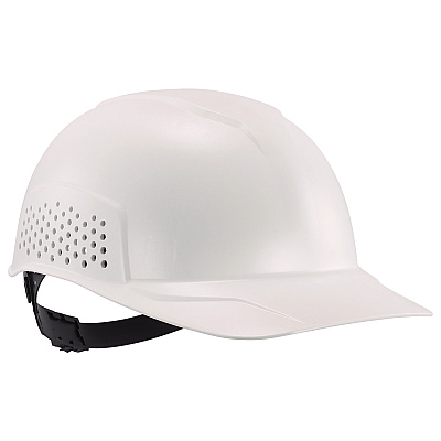 ergodyne Skullerz 8951 Vented Hard Shell Bump Cap, Short Brim, White (EGO23985)