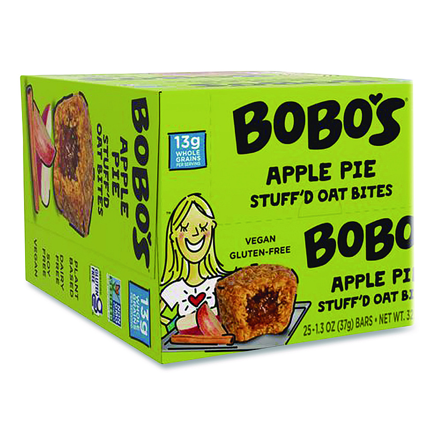 Bobo's Stuff'D Apple Pie Oat Bites, 1.3 oz Bar, 25/Box (00215)