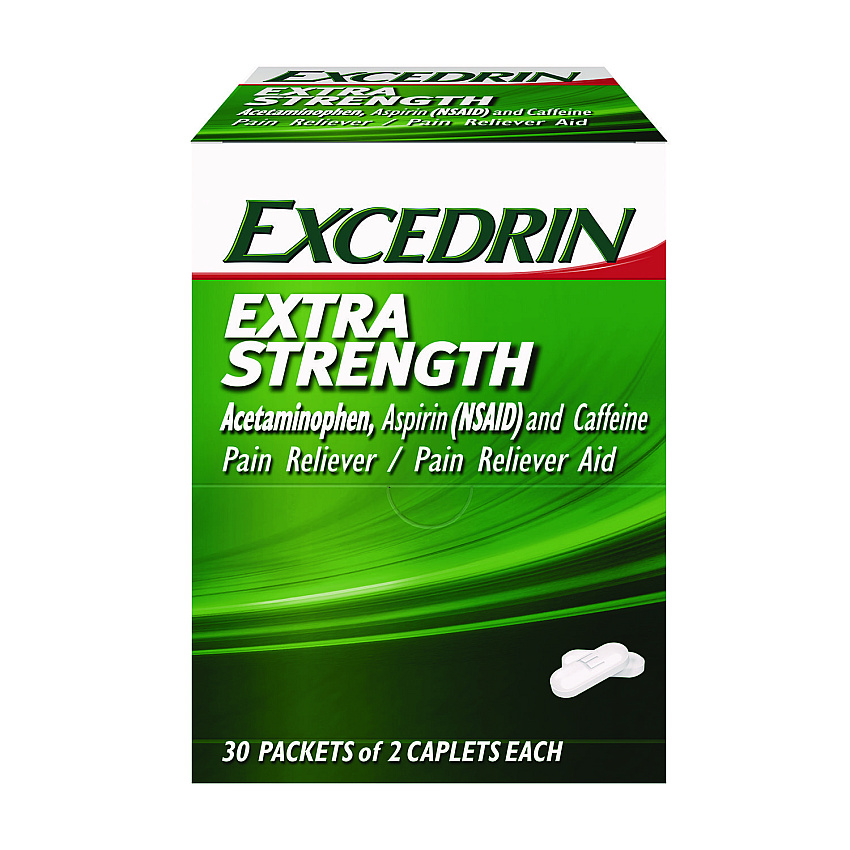 Excedrin X-Strength Caplets, 2 Caplets/Packet, 30 Packets/Box (ACM2756950)