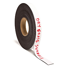 U Brands Dry Erase Magnetic Tape Roll, 1" x 50 ft, White (UBRFM2018)
