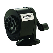 Bostitch Manual Pencil Sharpener, 2.68 x 4.33 x 5.43, Black, 12/Carton (BOSMPS1BLKCT)