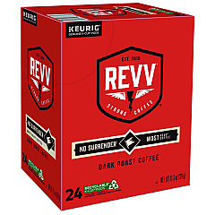 revv NO SURRENDER K-Cup, Dark Roast, K-Cup, 24/Box (GMT6873)