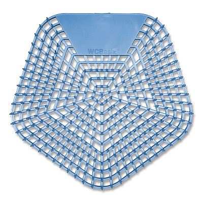 Boardwalk Anti-Splash Urinal Screen, Clean Cotton Scent, Blue, 0.11 oz, 10/Box (1004)