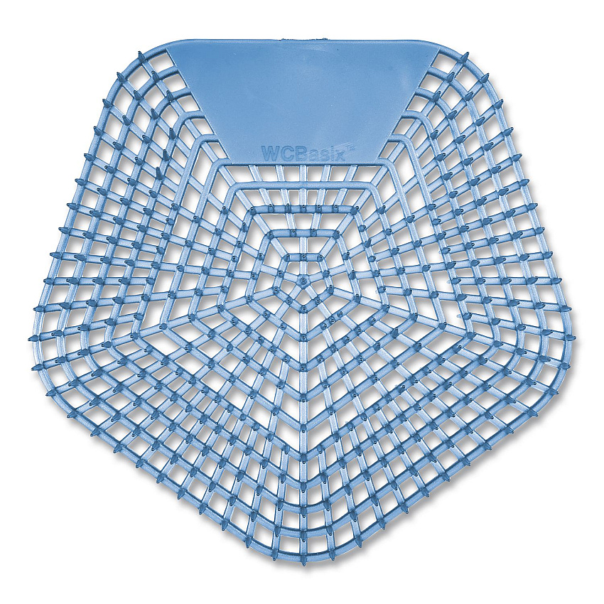 Boardwalk Anti-Splash Urinal Screen, Clean Cotton Scent, Blue, 0.11 oz, 10/Box (1004)