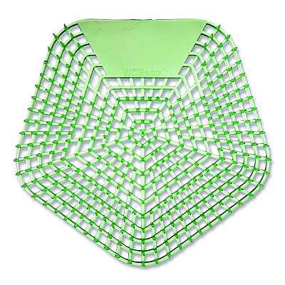 Boardwalk Anti-Splash Urinal Screen, Cucumber Twist Scent, Green, 0.11 oz, 10/Box (1005)
