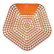 Boardwalk Anti-Splash Urinal Screen, Mango Mist Scent, Orange, 0.11 oz, 10/Box (1006)