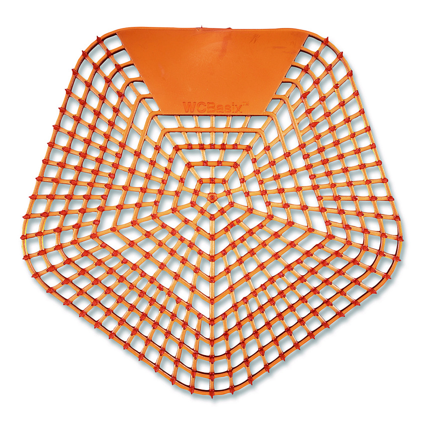 Boardwalk Anti-Splash Urinal Screen, Mango Mist Scent, Orange, 0.11 oz, 10/Box (1006)
