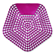 Boardwalk Anti-Splash Urinal Screen, Apple Cinnamon Scent, Red, 0.11 oz, 10/Box (1007)