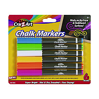 Cra-Z-Art Chalk Markers, Assorted Colors, 6/Pack (CZA1087324)