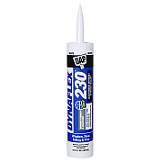 DAP Dynaflex 230 Premium 100% Waterproof Indoor/Outdoor Elastomeric Sealant, 10.1 oz Tube, White (DAP7079818275)