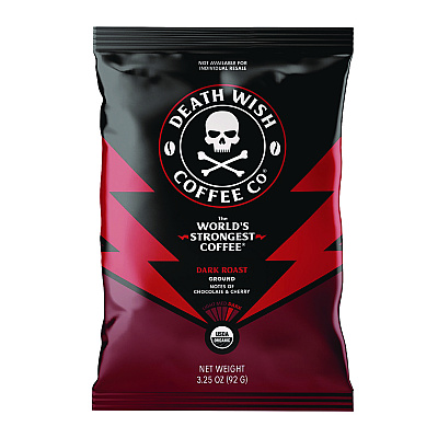Death Wish Coffee Coffee Frac Pack, Regular, 3.25 oz Fraction Pack, 25/Carton (DEWEWC34354)