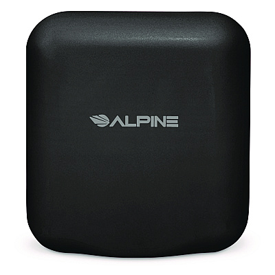 Alpine Hemlock Commercial Automatic 120V Hand Dryer, 6.69 x 11.41 x 12.31, Stainless Steel, Black (ALHALP40010BLA)