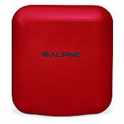 Alpine Hemlock Commercial Automatic 120V Hand Dryer, 6.68 x 11.41 x 12.31, Stainless Steel, Red (ALHALP40010RED)