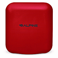 Alpine Hemlock Commercial Automatic 120V Hand Dryer, 6.68 x 11.41 x 12.31, Stainless Steel, Red (ALHALP40010RED)