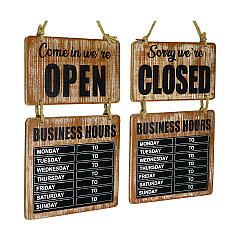 General Printing & Design Business Hours Outdoor Sign, 9.75 x 22.5, Brown Face, Black/White Lettering, Chalkboard (EXOEGPHD0310S)