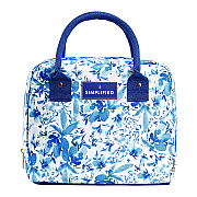 fit + fresh Simplified Lunch Bag, 9 x 6 x 10, Blue Floral (FAF7039SIM3166)