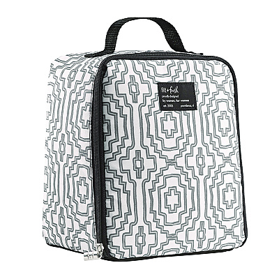 fit + fresh Lunch Bag, 8 x 6 x 10, Black and White Geometric (FAF7613FF3242)