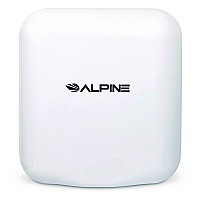 Alpine Hemlock Commercial Automatic 120V Hand Dryer, 6.68 x 11.41 x 12.31, Stainless Steel, White (ALHALP40010WHI)