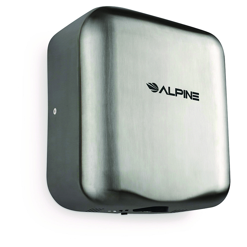 Alpine Hemlock Commercial 220V Automatic Hand Dryer, 6.68 x 11.41 x 12.31, Stainless Steel, Silver (ALHALP40020SSB)