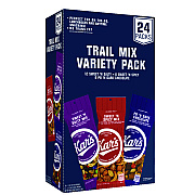 Kar's Trail Mix Variety Pack, Assorted Flavors, 24 Packets/Box (KSAKAR08362)