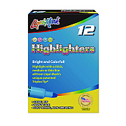 LIQUI-MARK Tank Fluorescent Highlighter, Blue Ink, Chisel Tip, Blue Barrel, Dozen (LQM60823)
