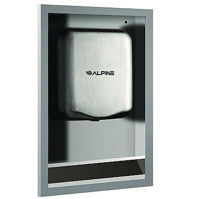 Alpine Hemlock Recess Wall Kit, 3.38 x 16.38 x 26, Stainless Steel (ALHALP400RECESS)