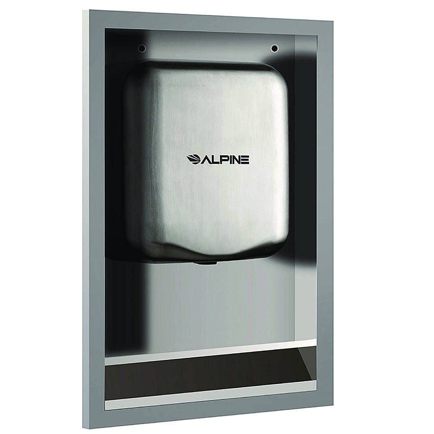 Alpine Hemlock Recess Wall Kit, 3.38 x 16.38 x 26, Stainless Steel (ALHALP400RECESS)