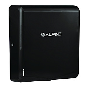 Alpine Willow Commercial 120V Automatic Hand Dryer, 3.93 x 11.25 x 12.63, Stainless Steel, Black (ALHALP40510BLA)
