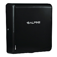 Alpine Willow Commercial 120V Automatic Hand Dryer, 3.93 x 11.25 x 12.63, Stainless Steel, Black (ALHALP40510BLA)