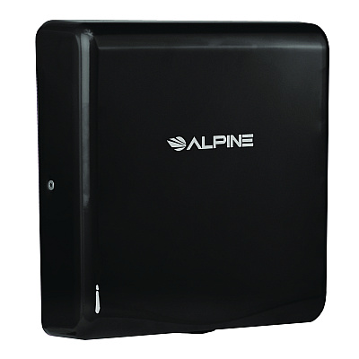 Alpine Willow Commercial 120V Automatic Hand Dryer, 3.93 x 11.25 x 12.63, Stainless Steel, Black (ALHALP40510BLA)