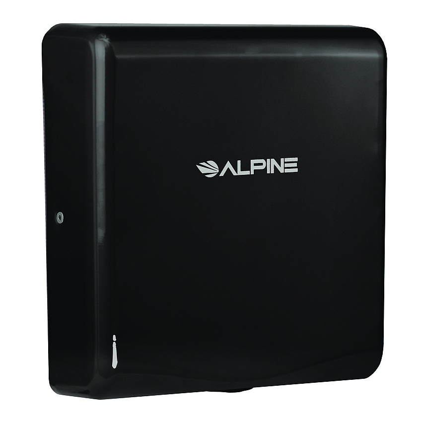Alpine Willow Commercial 120V Automatic Hand Dryer, 3.93 x 11.25 x 12.63, Stainless Steel, Black (ALHALP40510BLA)