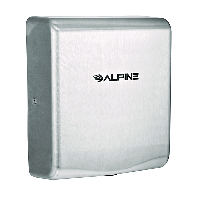 Alpine Willow Commercial 120V Automatic Hand Dryer, 3.93 x 11.25 x 12.63, Stainless Steel, Silver (ALHALP40510SSB)