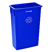 Alpine Slim 23 Gallon Recycling Bin, Plastic, Blue (ALH477RBLU)