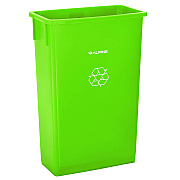 Alpine Slim 23 Gallon Recycling Bin, Plastic, Lime Green (ALHALP477LGRN)