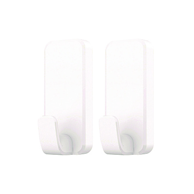 Command X-Large Utility Hooks, Plastic, White, 10 lb Capacity, 2 Hooks and 6 Strips/Pack (MMM170102ES)