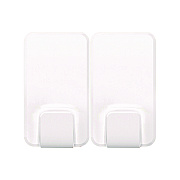 Command X-large Utility Hooks, Plastic, White, 15 lb Capacity, 2 Hooks and 8 Strips/Pack (MMM170112ES)