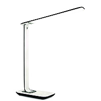 MOUNT-IT! Turcom RelaxaLight Dimmable LED Desk Lamp with USB, Adjustable Neck, 16" to 28.5" High, White (MNITS7005)