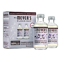 Mrs. Meyer's Clean Day Concentrated Foaming Hand Soap Dispenser Refill, Lavender, 2 oz Bottle, 2/Pack (MTH355611)