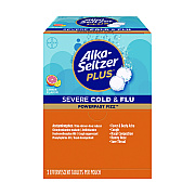 Alka-Seltzer Plus PowerFast Fizz Sever Cold and Flu Effervescent Tablet, 2 Tablets/Pouch, 30 Pouches/Box (PFY97319)