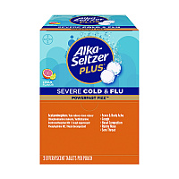 Alka-Seltzer Plus PowerFast Fizz Sever Cold and Flu Effervescent Tablet, 2 Tablets/Pouch, 30 Pouches/Box (PFY97319)