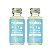 Method Refill + Reuse Foaming Hand Soap Refill, Sweetwater, 1 oz Refill Bottle, 2/Pack (MTH356011)